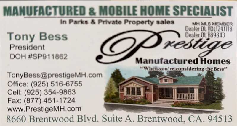 Tony Bess Business Card